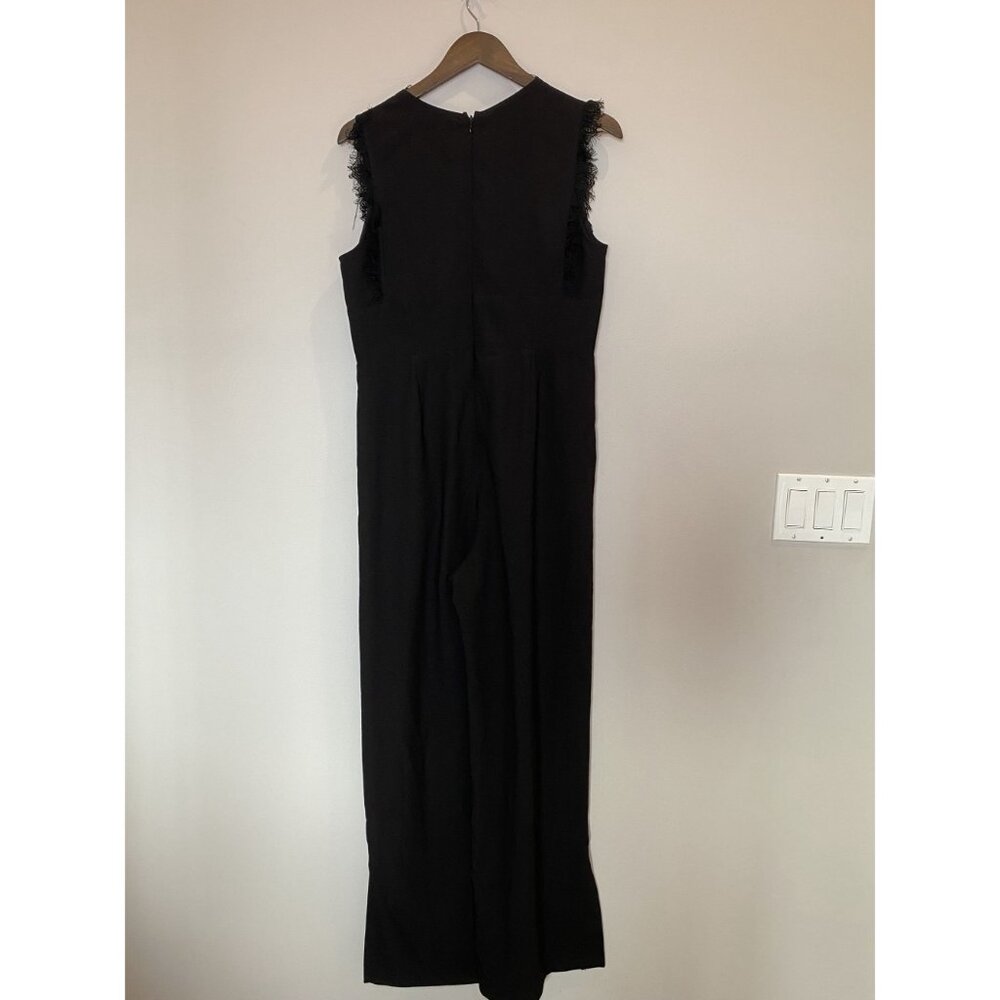 Mi Ami Black Jumpsuit Size Medium Sleek Minimalist One Piece Outfit Chic Evening - Picture 3 of 9